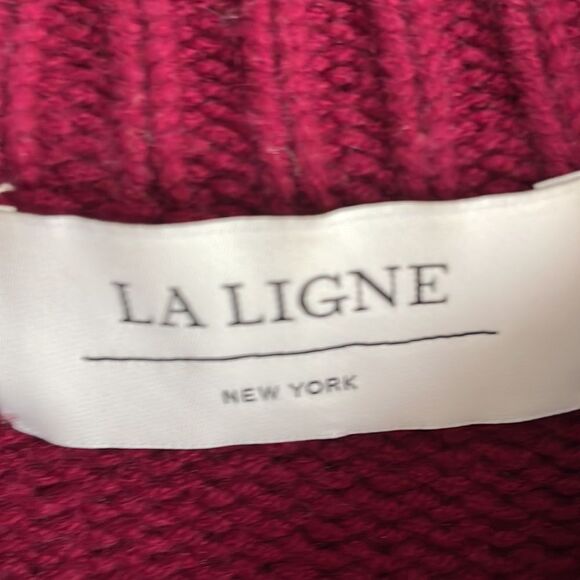 La Ligne Marin Sweater in Burgundy and Navy Blue sz XS $295 - Picture 2 of 2